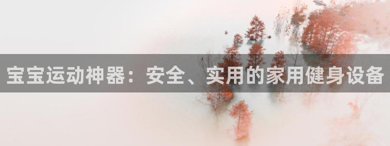 征途国际娱乐：宝宝运动神器：安全、实用的家用健身设备