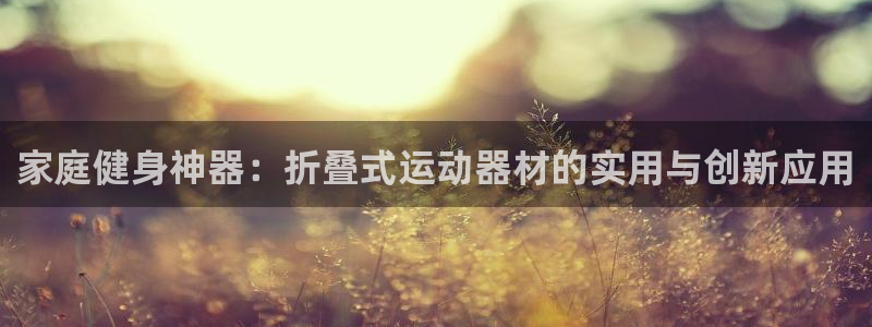 征途国际：家庭健身神器：折叠式运动器材的实用与创新应