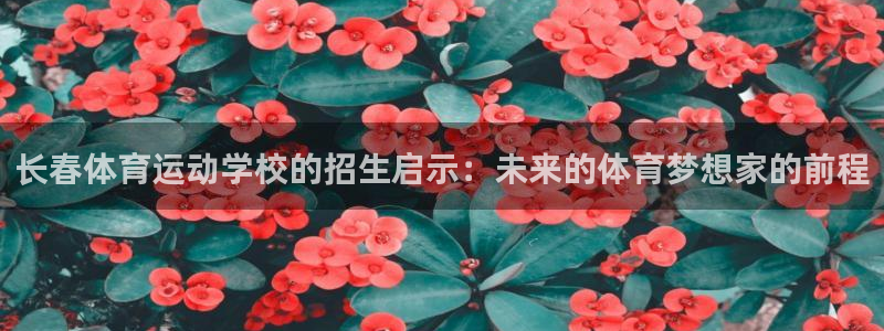 77体育：长春体育运动学校的招生启示：未来的体育梦想家的前程