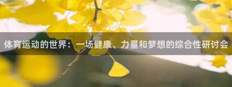 77体育官网：体育运动的世界：一场健康、力量和梦想的综合性研讨会